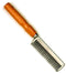 Aluminium Tail Comb with Wooden Handle