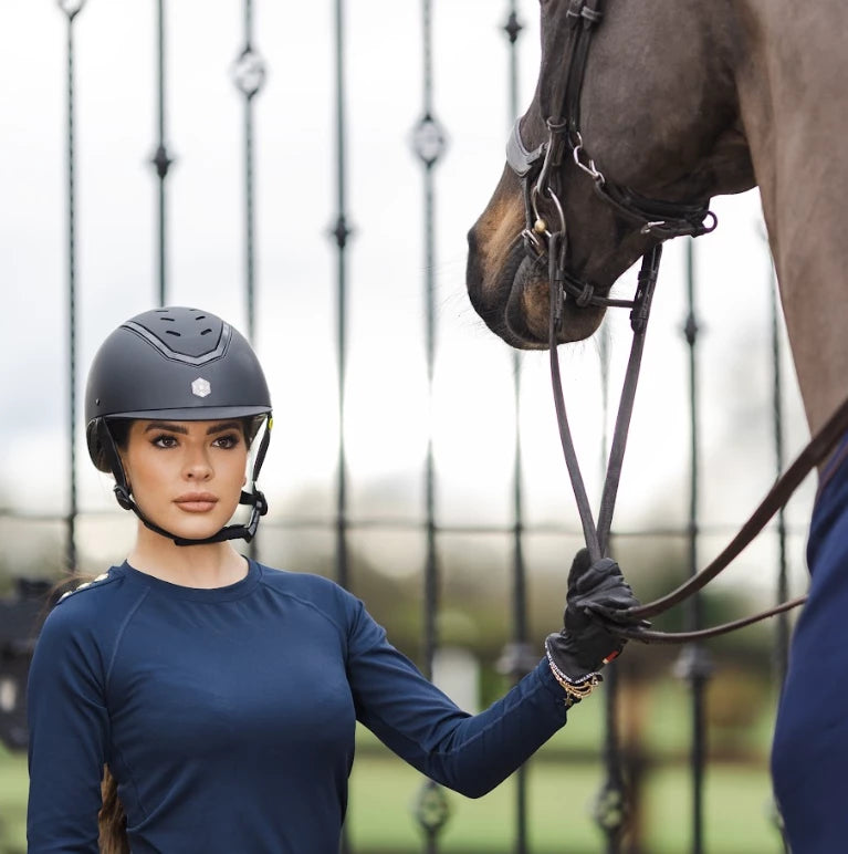 Charles Owen Kylo Riding Hat in Black Matte