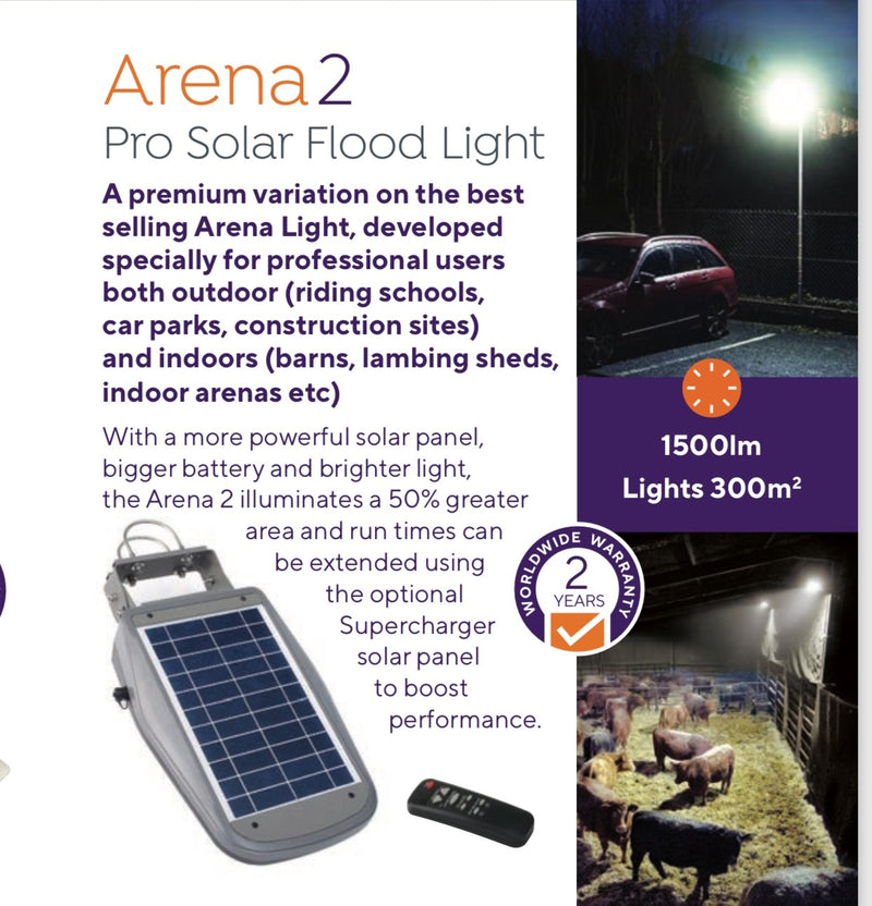 SolarMate 1500 Lumen Arena2 Pro Solar Flood Light – SMAL002
