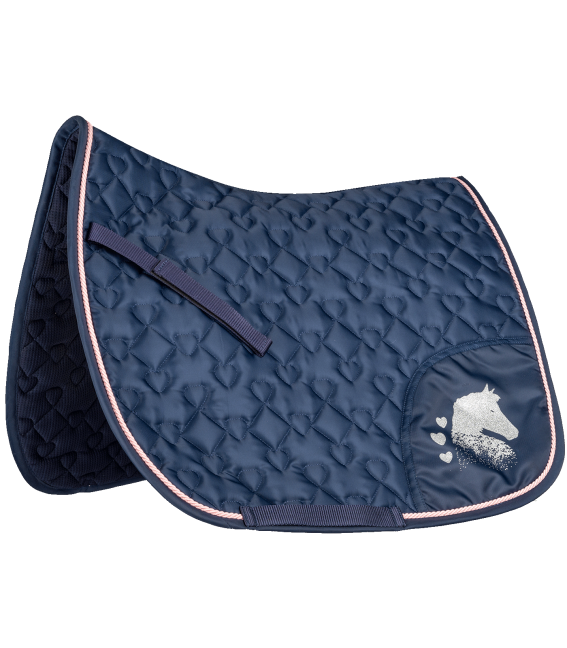 Lucky Hearts Glitter Saddle Pad