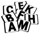 Dressage Letters on Plates (Set of 8) S651P