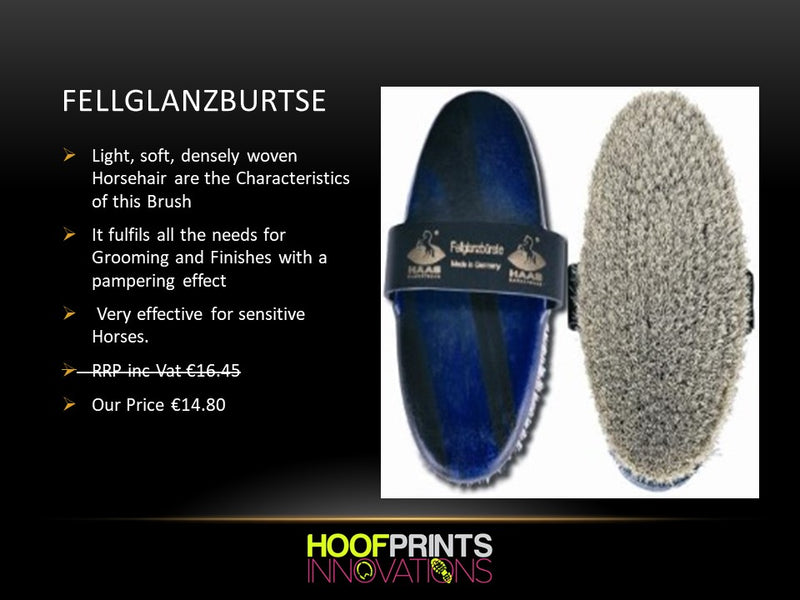Haas Fellglanzburste Grooming Brush - Hoofprints Innovations 