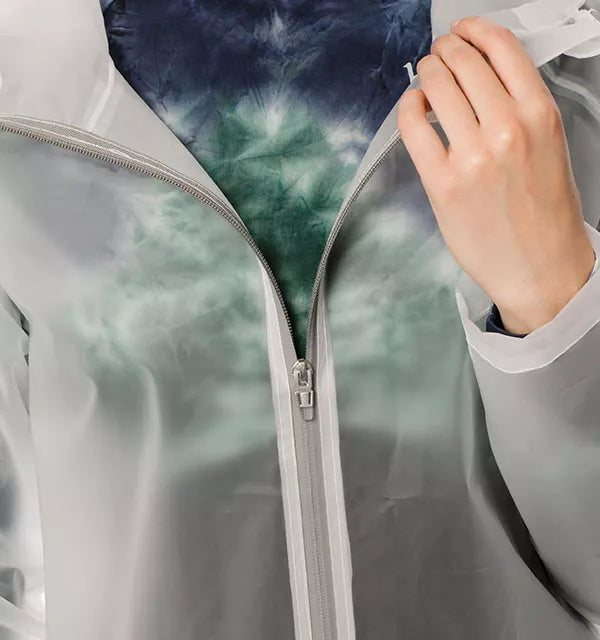Transparent top waterproof jacket